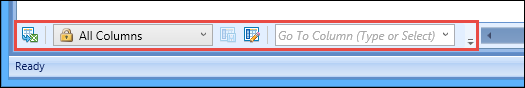 Grid toolbar options